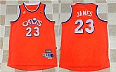 Cleveland Cavaliers #23 LeBron James Orange Hardwood Classics Stitched Jersey,baseball caps,new era cap wholesale,wholesale hats
